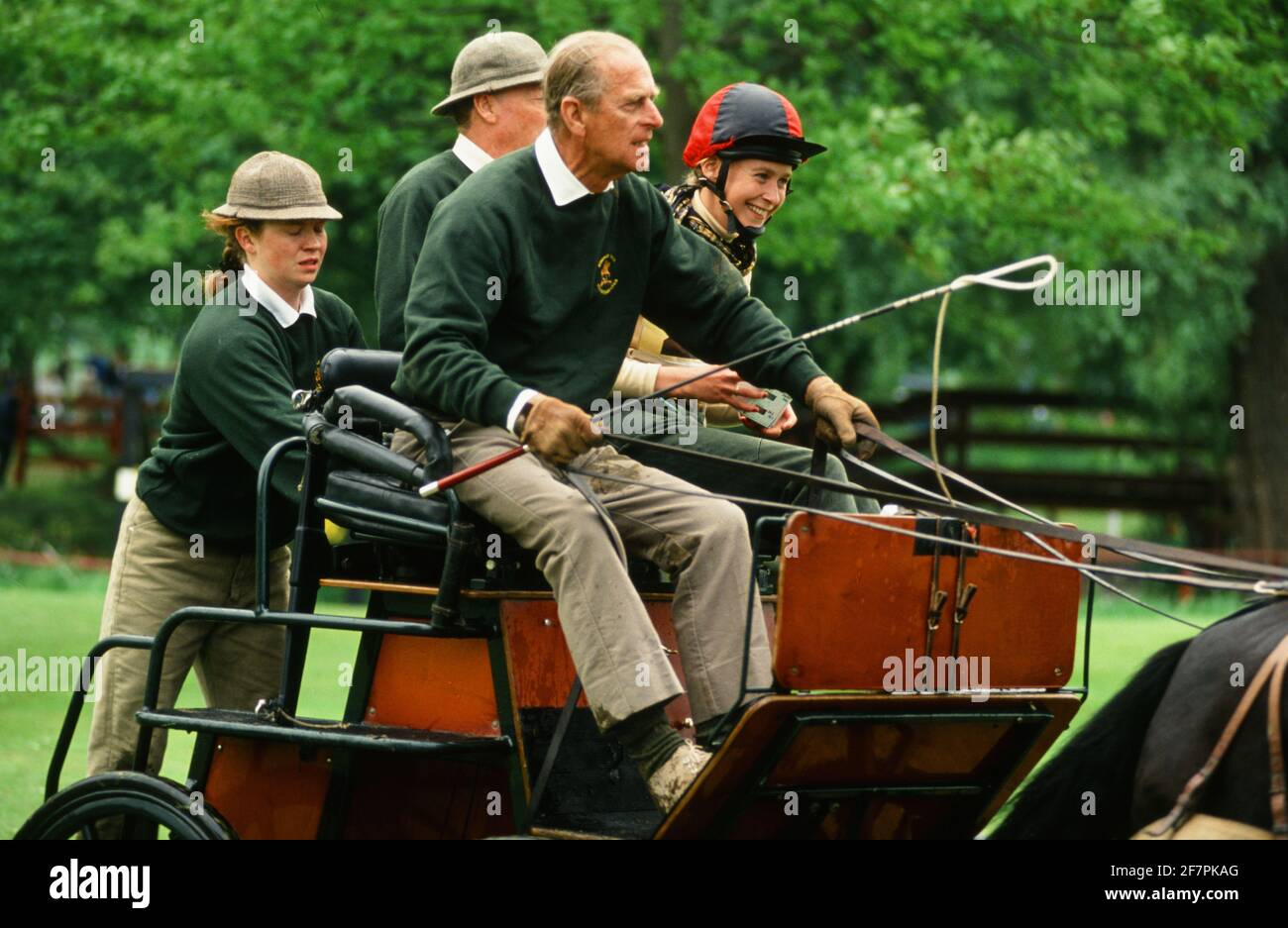 PHOTO DE FICHIER. Surrey. ROYAUME-UNI. Le prince Philip, une calèche du duc d'Édimbourg, se trouve au Windsor Horse Show. Crédit : michael melia/Alay Live News Banque D'Images