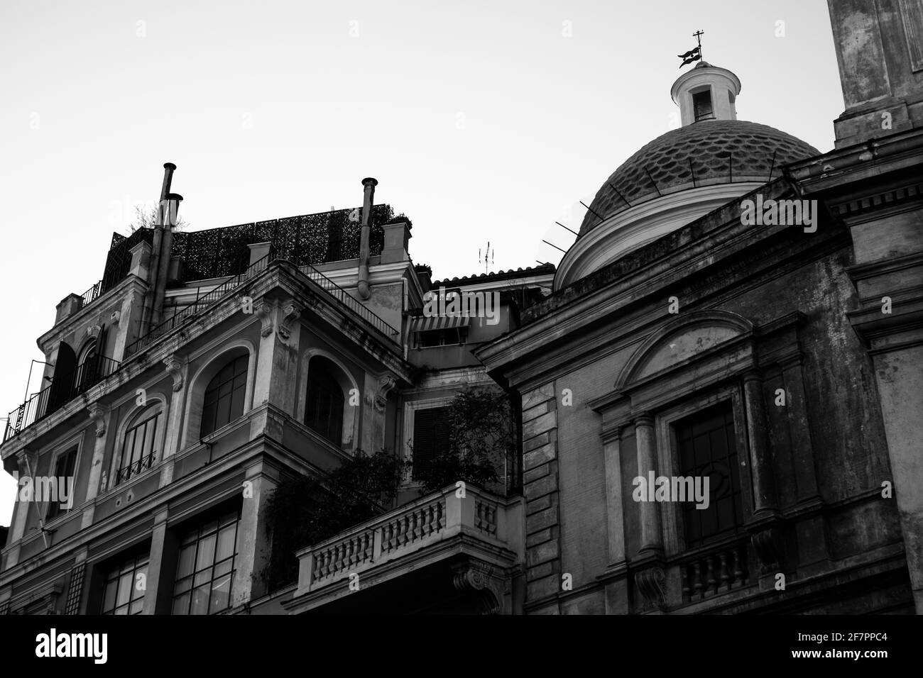 Dôme de l'église Chiesa San Silvestro al Quirinale. Rome, Italie Banque D'Images