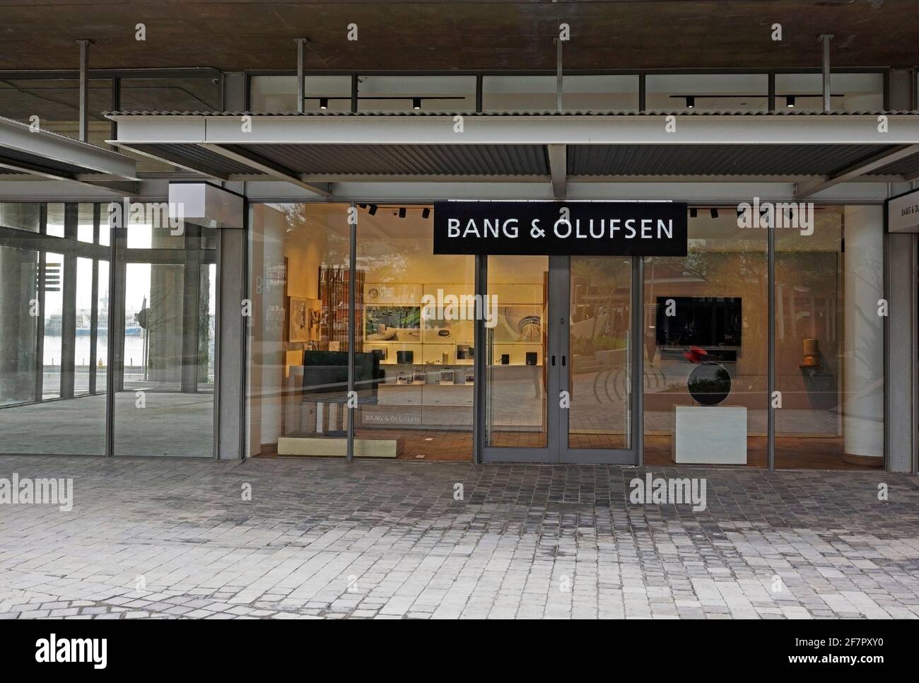 Bang & Olufsen du magasin d'électronique haut de gamme Silo au Cap, Afrique du Sud. Banque D'Images