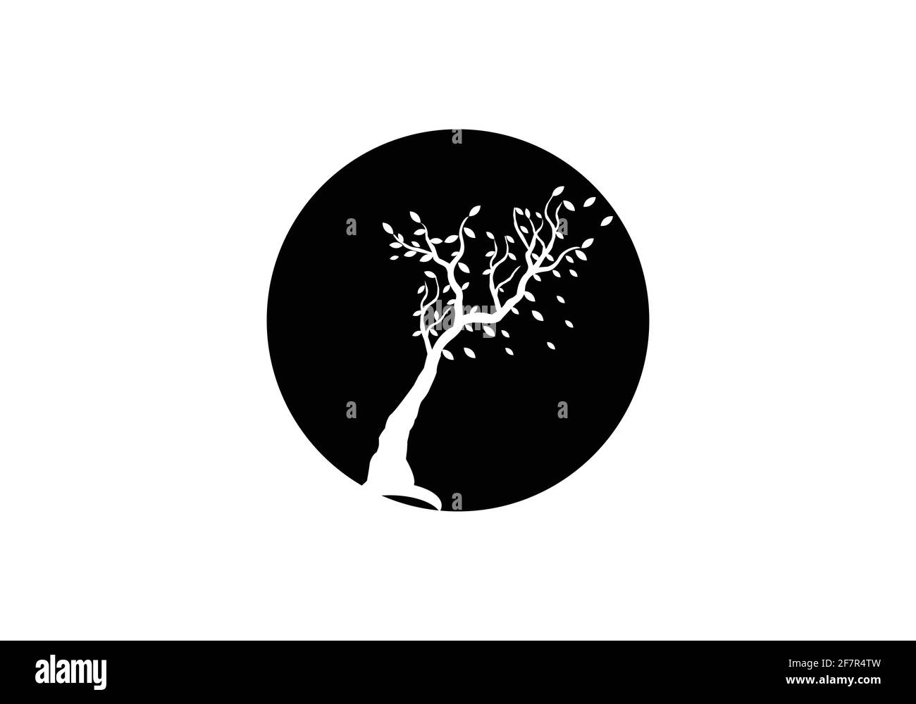 modèle d'illustration vectoriel de conception de logo d'arbre Illustration de Vecteur