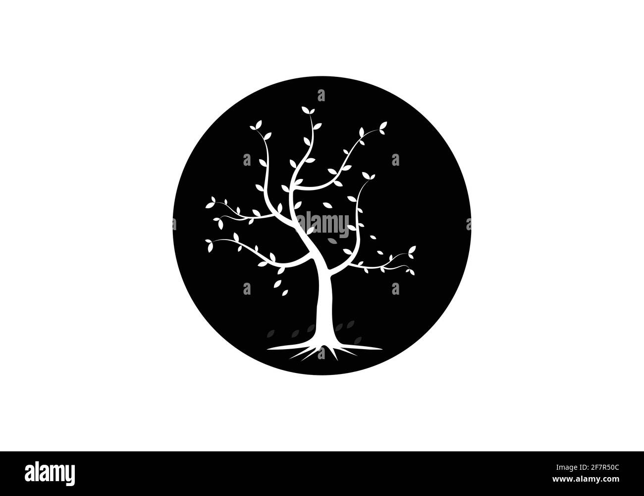 modèle d'illustration vectoriel de conception de logo d'arbre Illustration de Vecteur