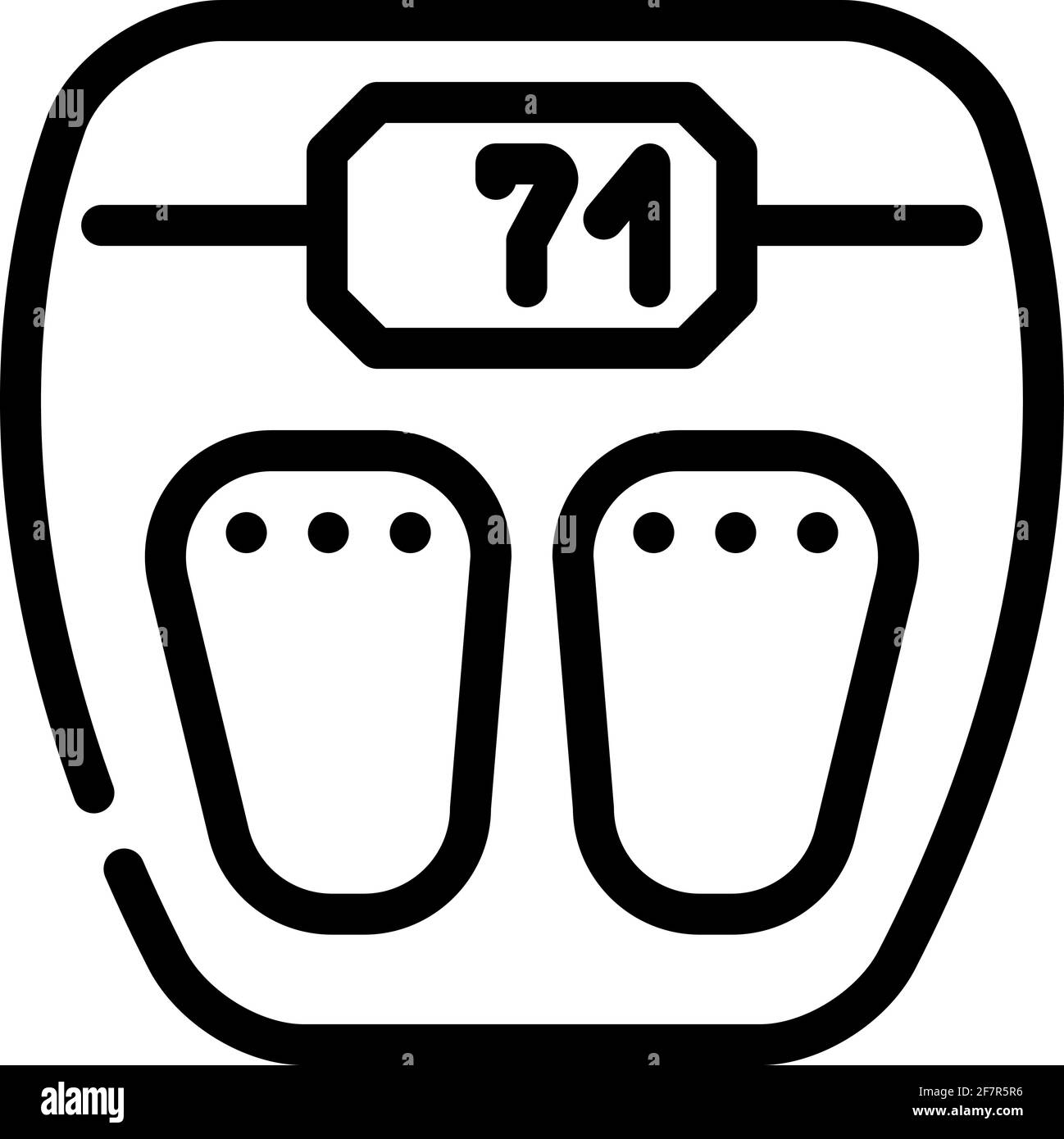 met à l'échelle icône de ligne d'outil illustration vectorielle noire Illustration de Vecteur