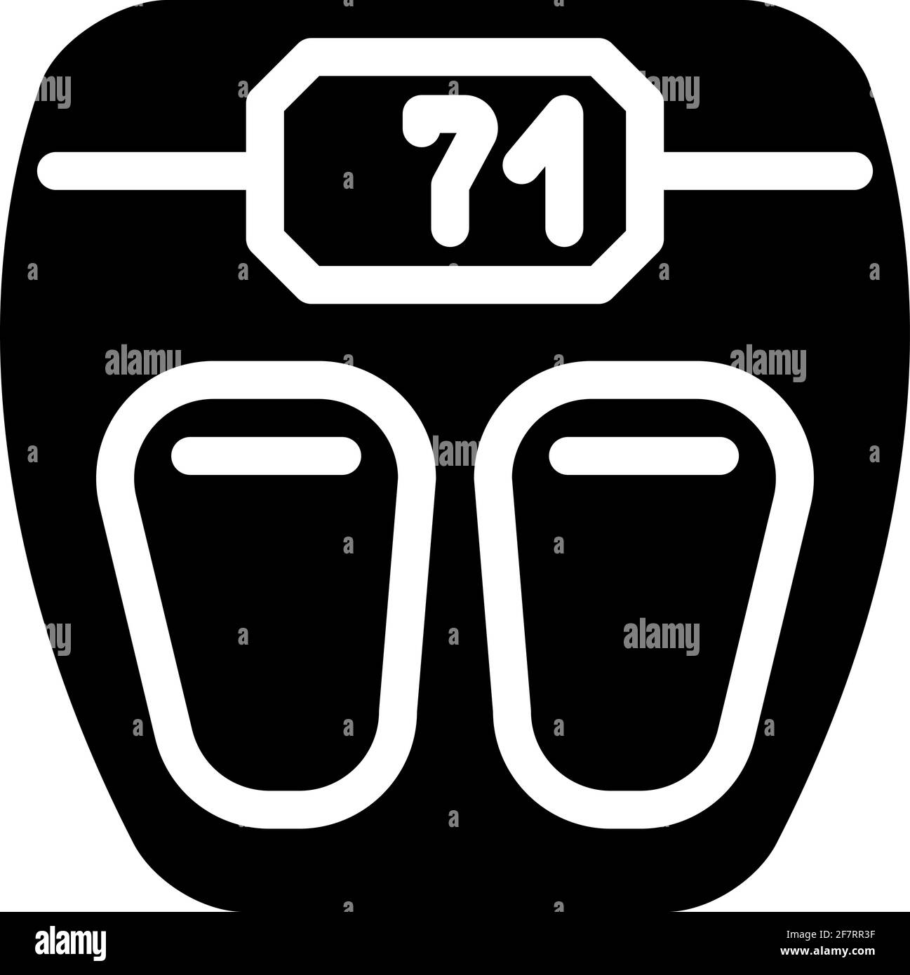 echelle outil glyphe icône illustration vecteur noir Illustration de Vecteur