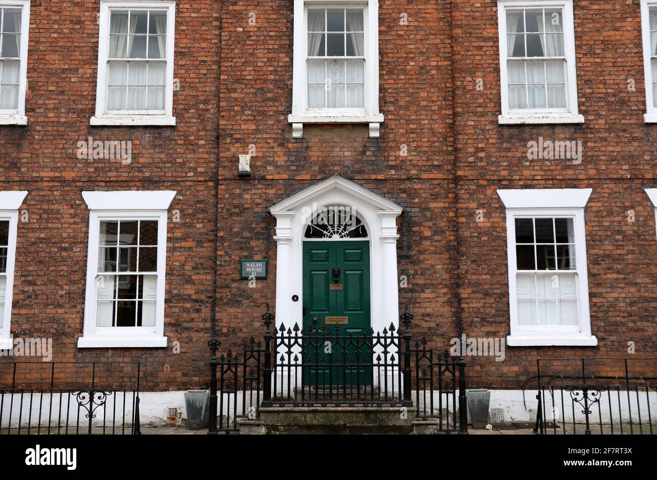 Propriété géorgienne appelée Welsh House au 83 Welsh Row in Nantwich Banque D'Images