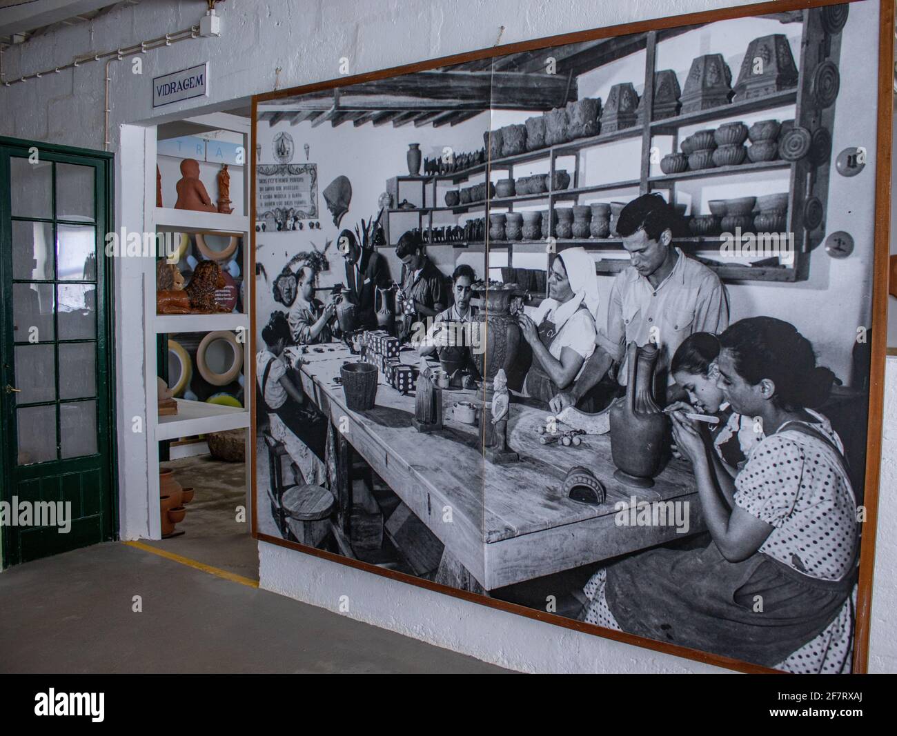 Visite de la fabrication de céramique, destination de voyage des Açores, industrie traditionnelle. Banque D'Images