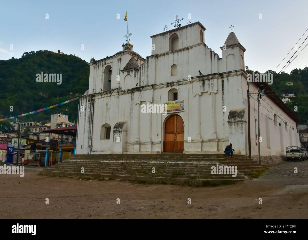 Église San Jorge la Laguna (Iglesia de San Jorge la Laguna) à San Jorge la Laguna, Guatemala Banque D'Images