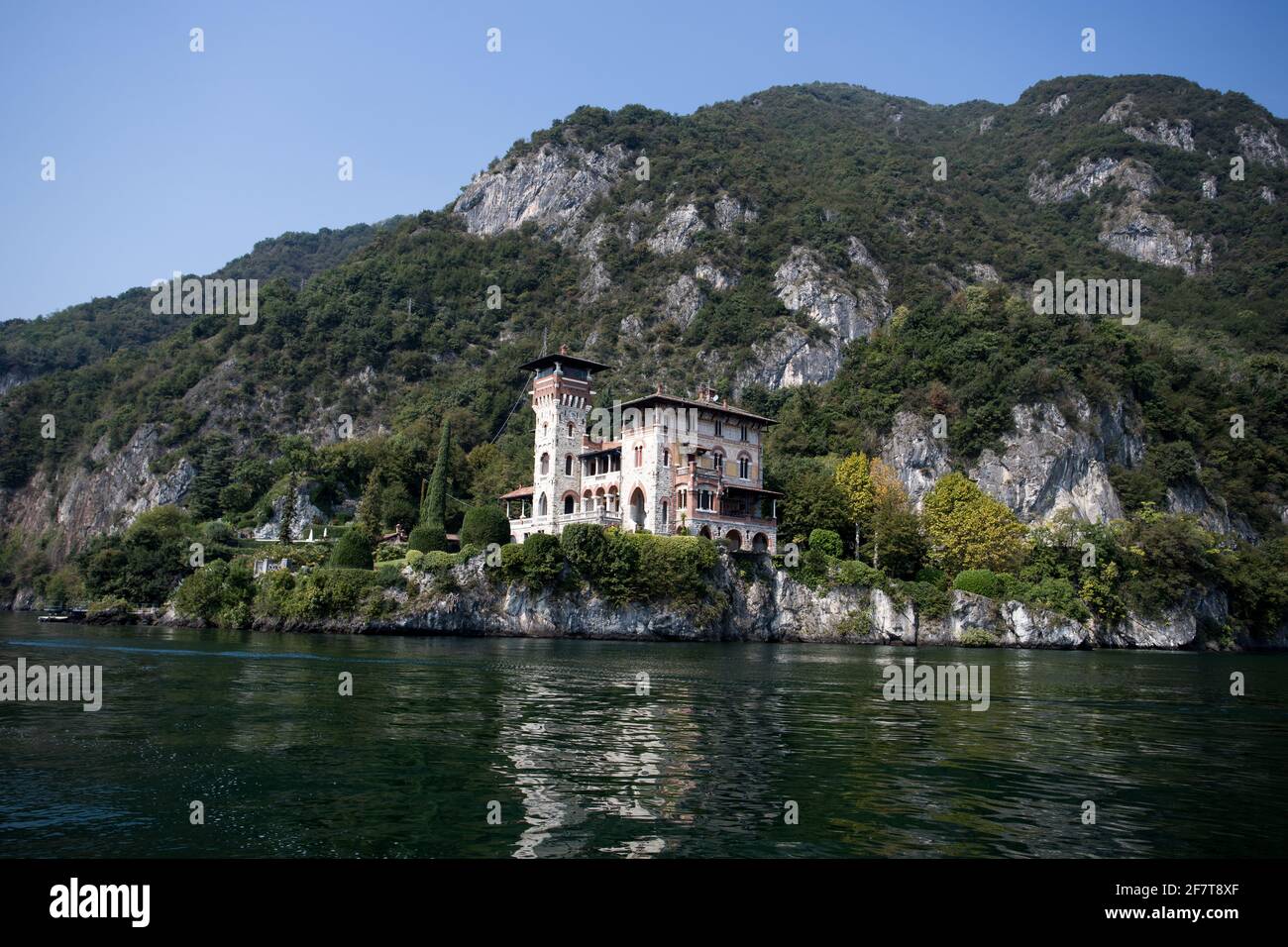 Villa la Gaeta vue dans le James Bond Casino Royale. Lac de Côme, Italie Banque D'Images