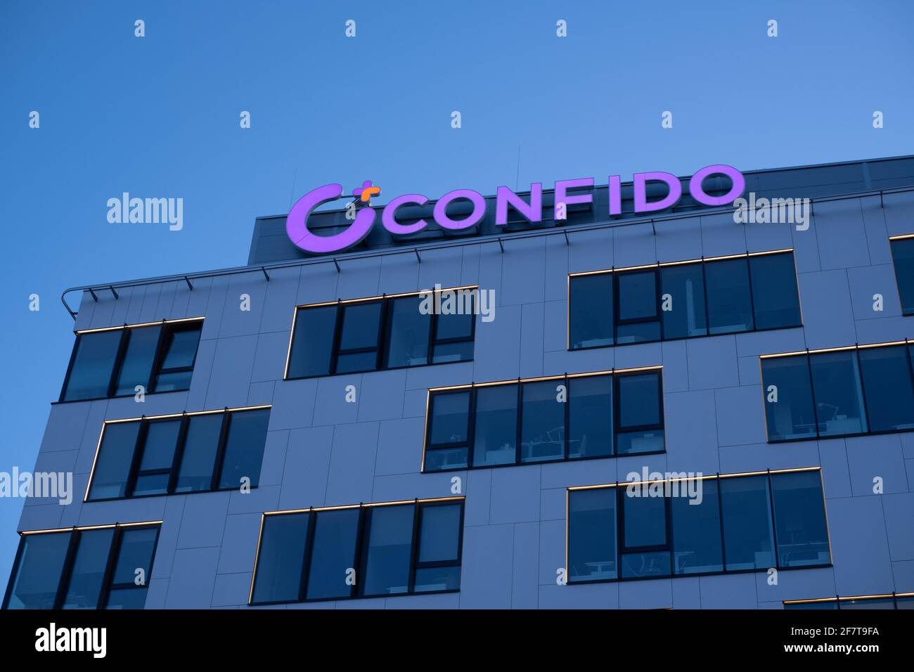 ConFido est une clinique privée ou un centre médical en Estonie. Banque D'Images