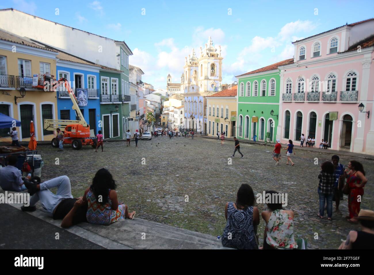 salvador, bahia / brésil - 8 novembre 2017: Vue de Pelourinho, Centre historique de Salvador. *** Légende locale *** , s, Banque D'Images