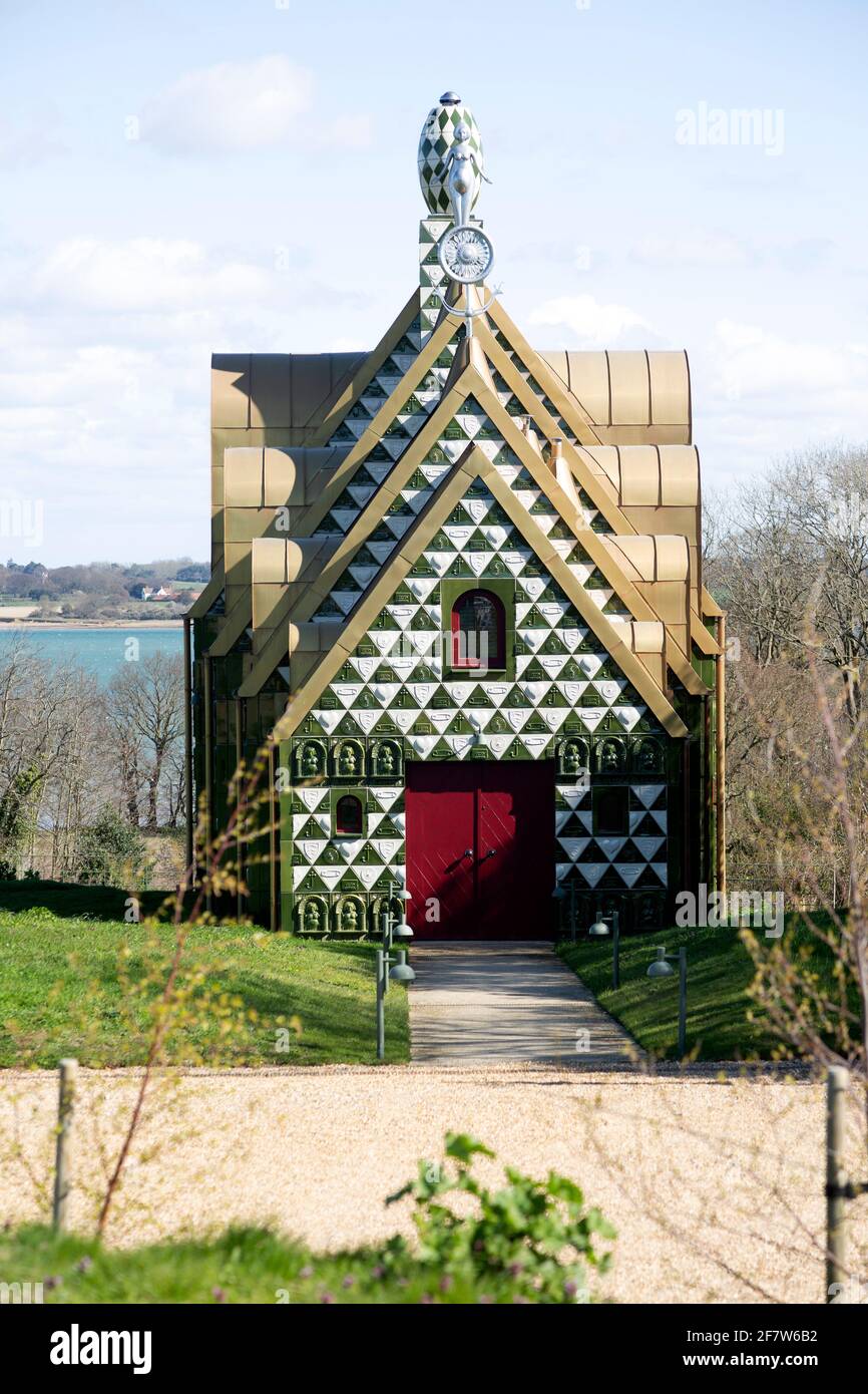 Julie's House, House for Essex, par Charles Holland et Grayson Perry, Wrabness, Essex, Angleterre, Royaume-Uni Banque D'Images