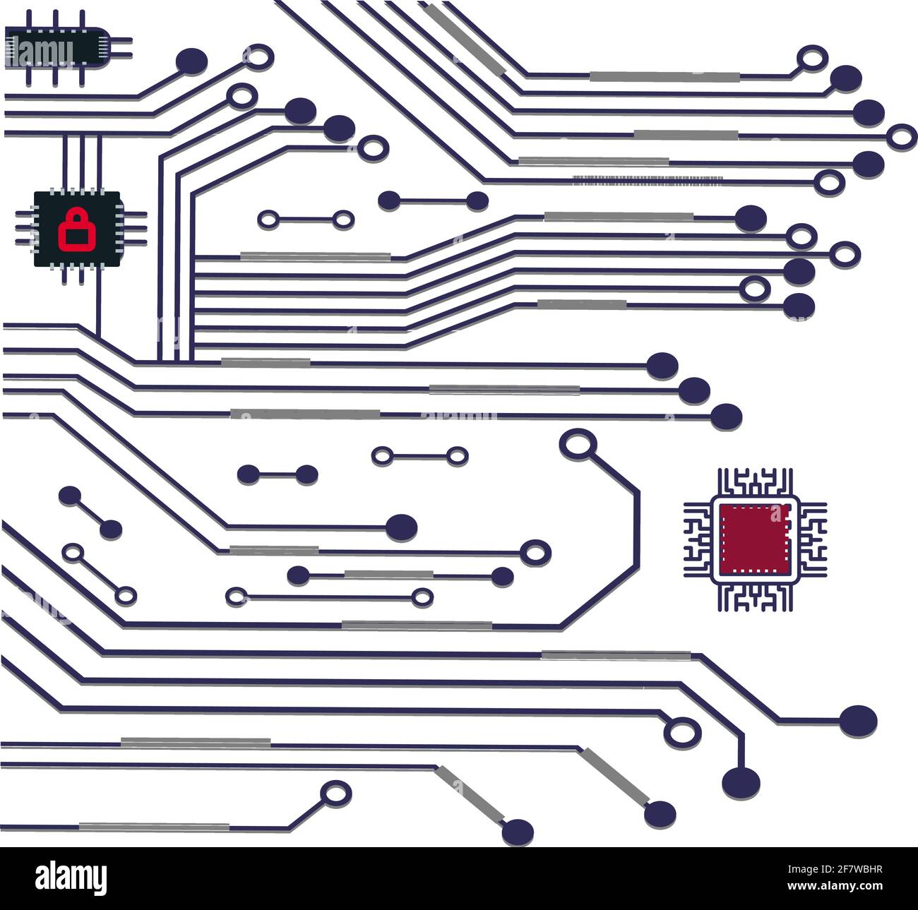 Illustration d'un résumé de carte à puce 5G, illustration vectorielle. Illustration de Vecteur