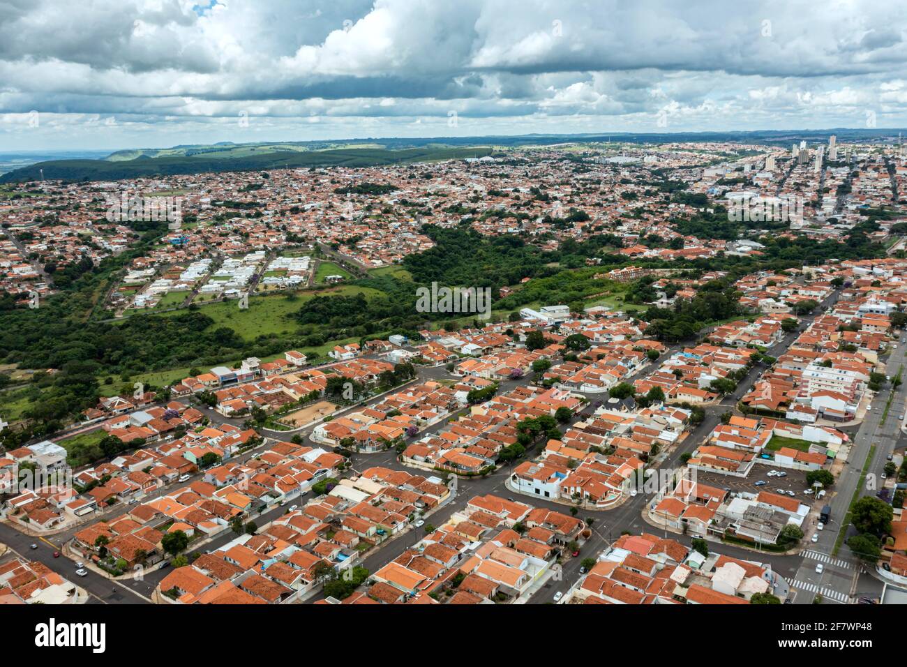 Petites villes d'Amérique du Sud. Banque D'Images
