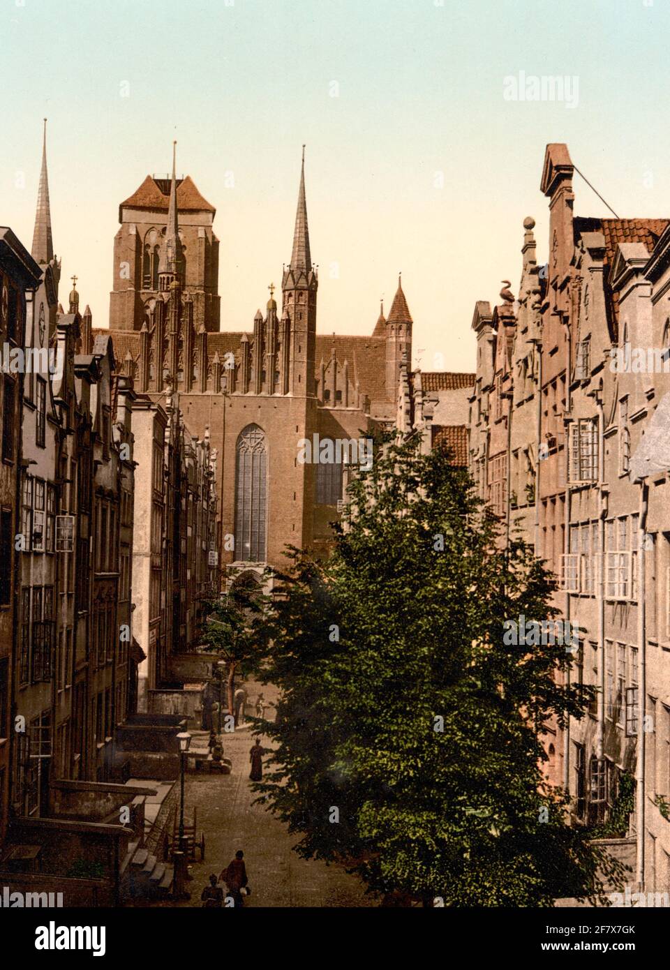 Frauengasse, Danzig, Prusse occidentale, Allemagne, Gdansk, Pologne, vers 1900 Banque D'Images