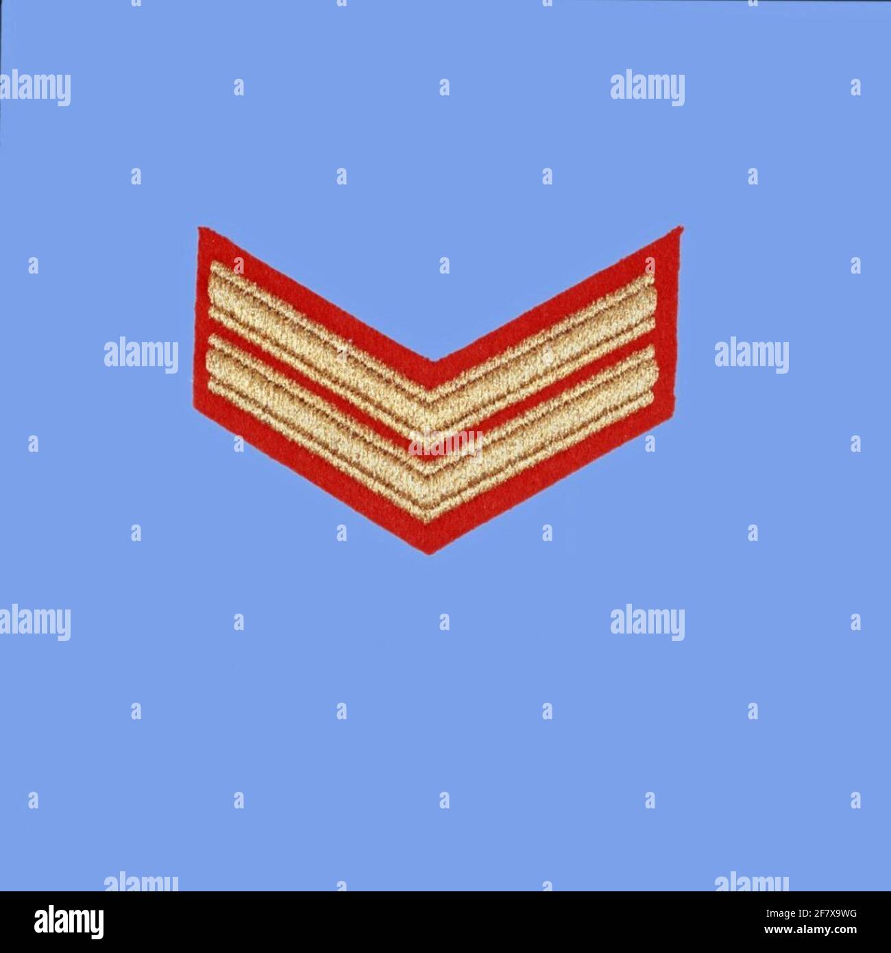 Logo de manche d'un caporal des Mariniers (Kplarns). Banque D'Images
