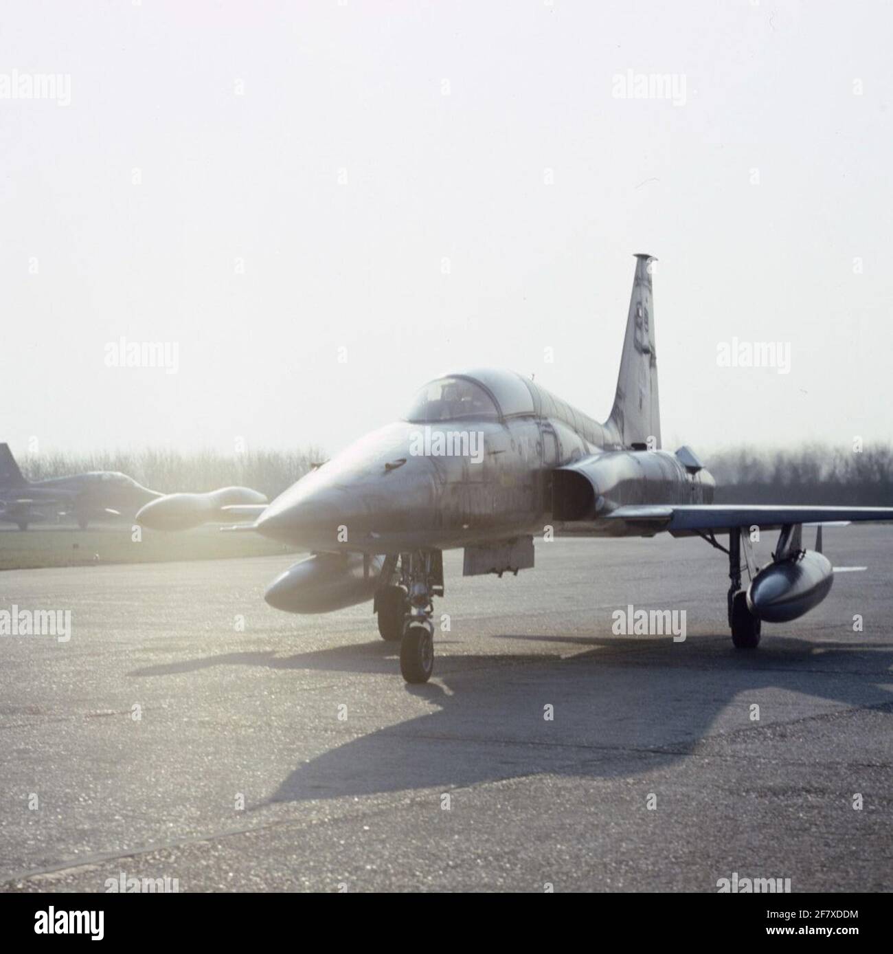 Northrop NF-5BS de 313 escadron de roulement à la piste. Banque D'Images