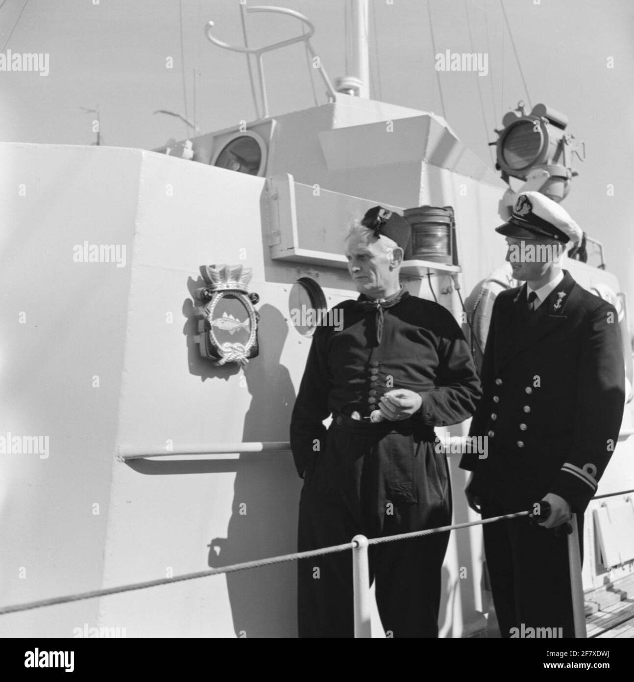 Dévoilement du logo HR Ship. Mme Urk (1947-1956) fait partie de la série objets AVDKM 530368 à 530370 et 530373. Banque D'Images