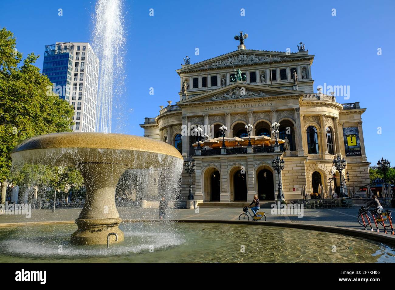 14.09.2019, Frankfurt am main, Hessen, Deutschland - die Alte Oper à Frankfurt am Opernplatz Banque D'Images