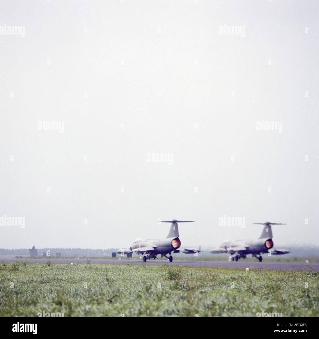 Lockheed F-104G Starfighters du 322 Escadron de la base aérienne de Leeuwarden. Banque D'Images