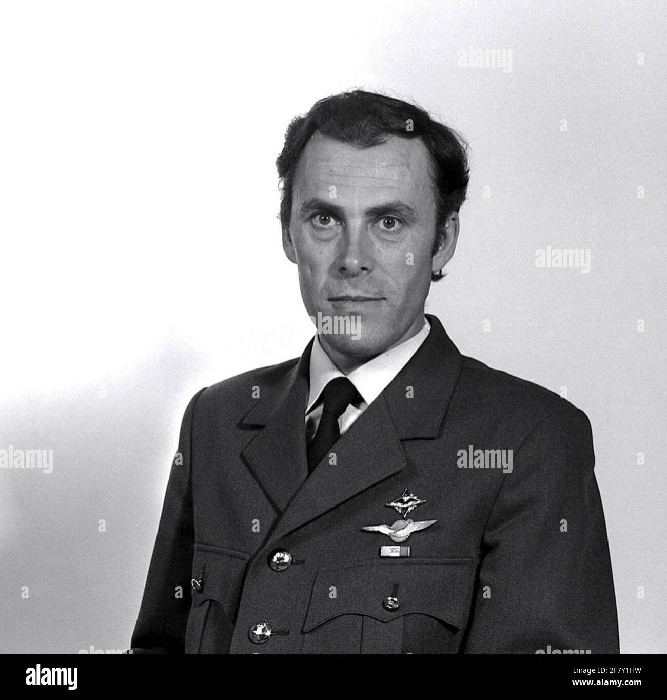 Major kite W. (Willem) Breeschoten.Commander 311 Escadron du 8 août 1980 au 1981 novembre. Banque D'Images