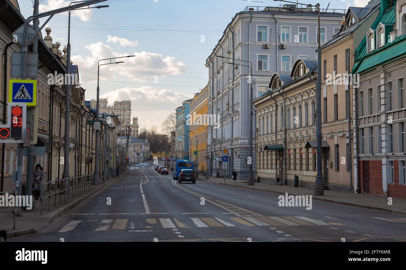 Rue de Moscou en mars 2021 Banque D'Images