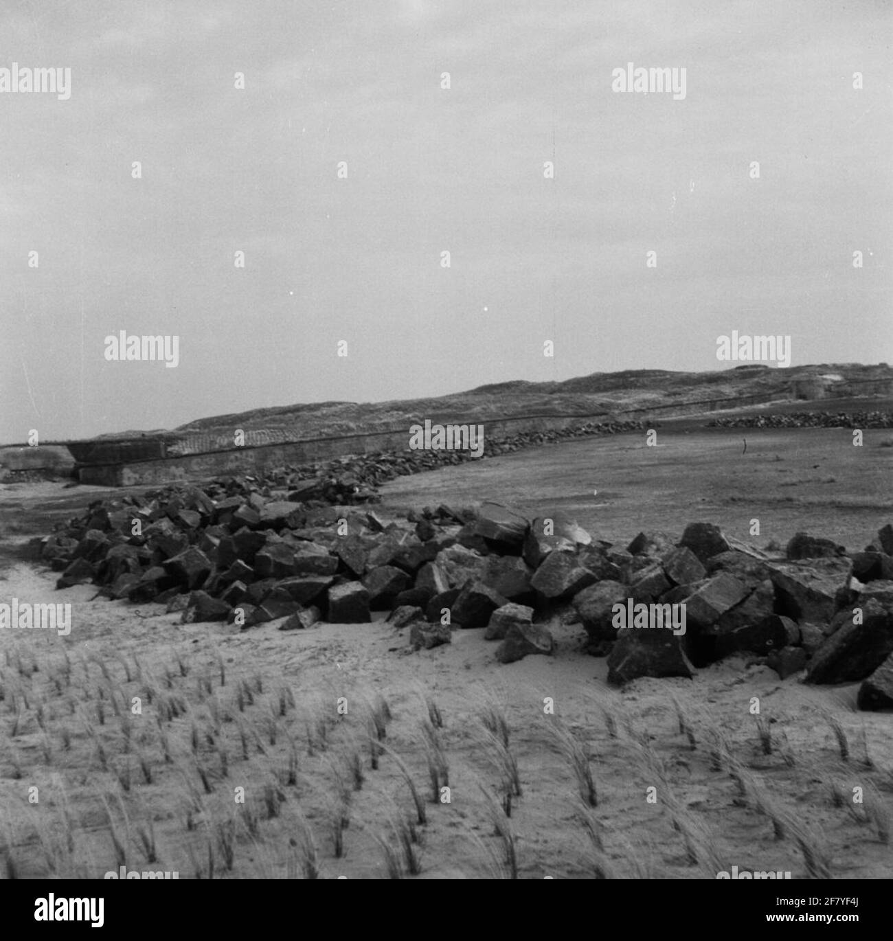 Bunkers allemands de la Seconde Guerre mondiale dans les dunes à Julianadorp / Den Helder. Ces bunkers faisaient partie du mur atlantique allemand. Banque D'Images