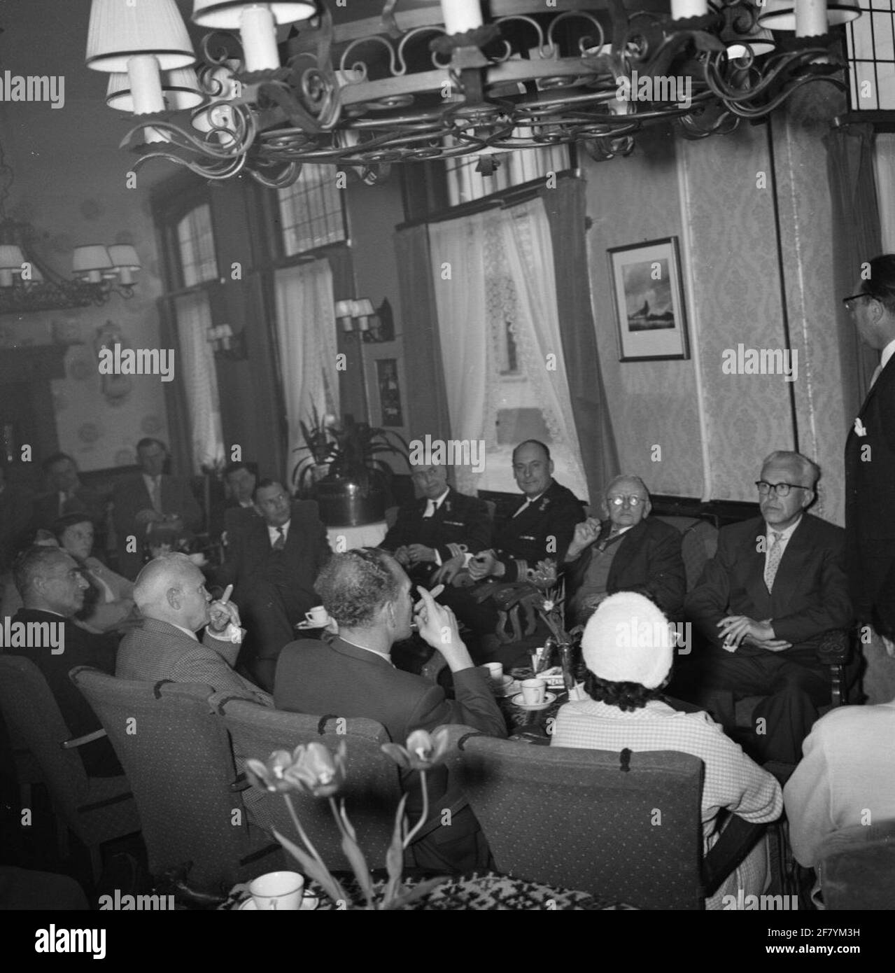 Réception T.G.V. Un anniversaire, 1958. Banque D'Images