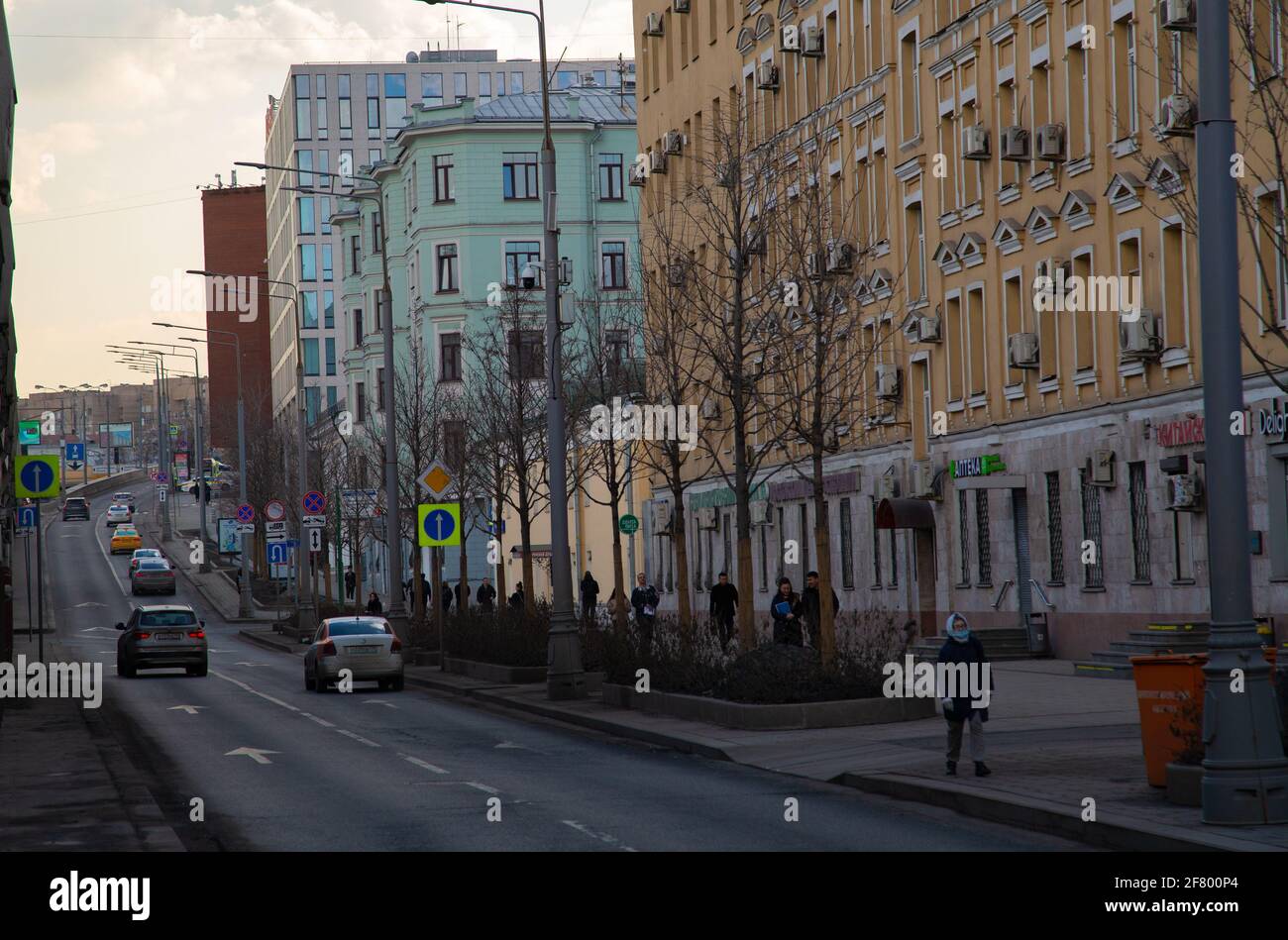 Rue de Moscou en mars 2021 Banque D'Images