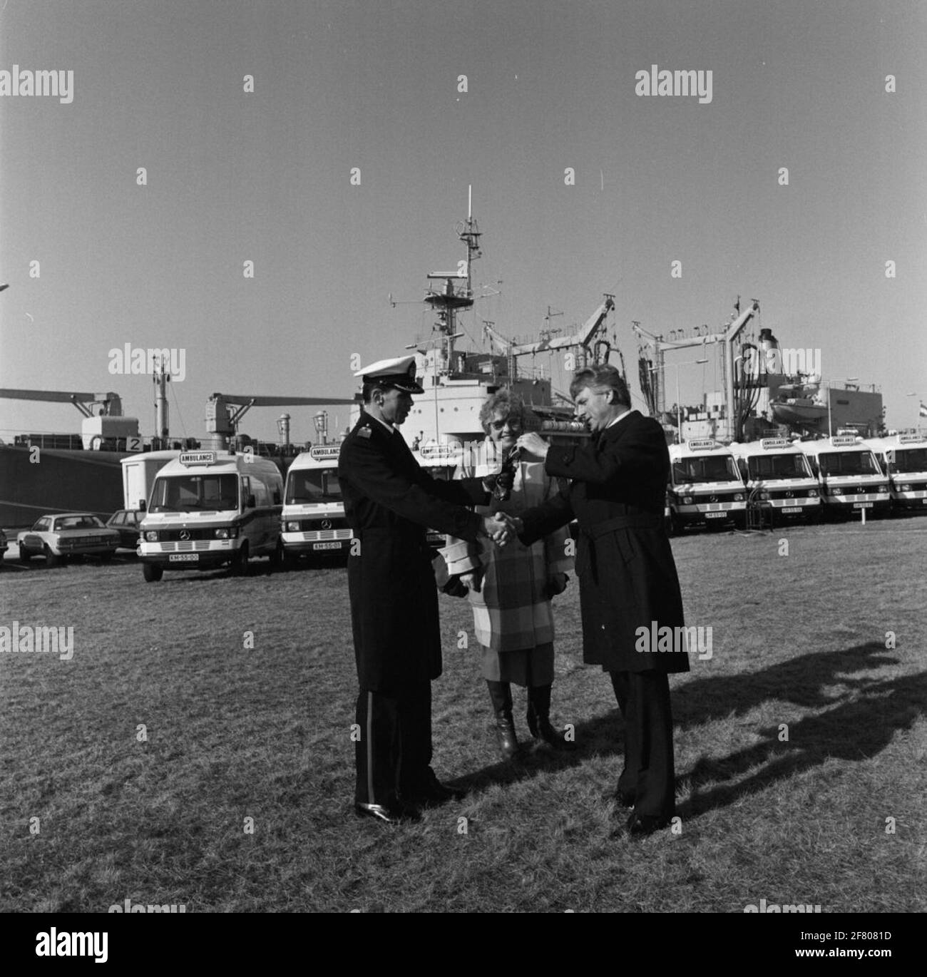 Ambulance de transfert. Banque D'Images