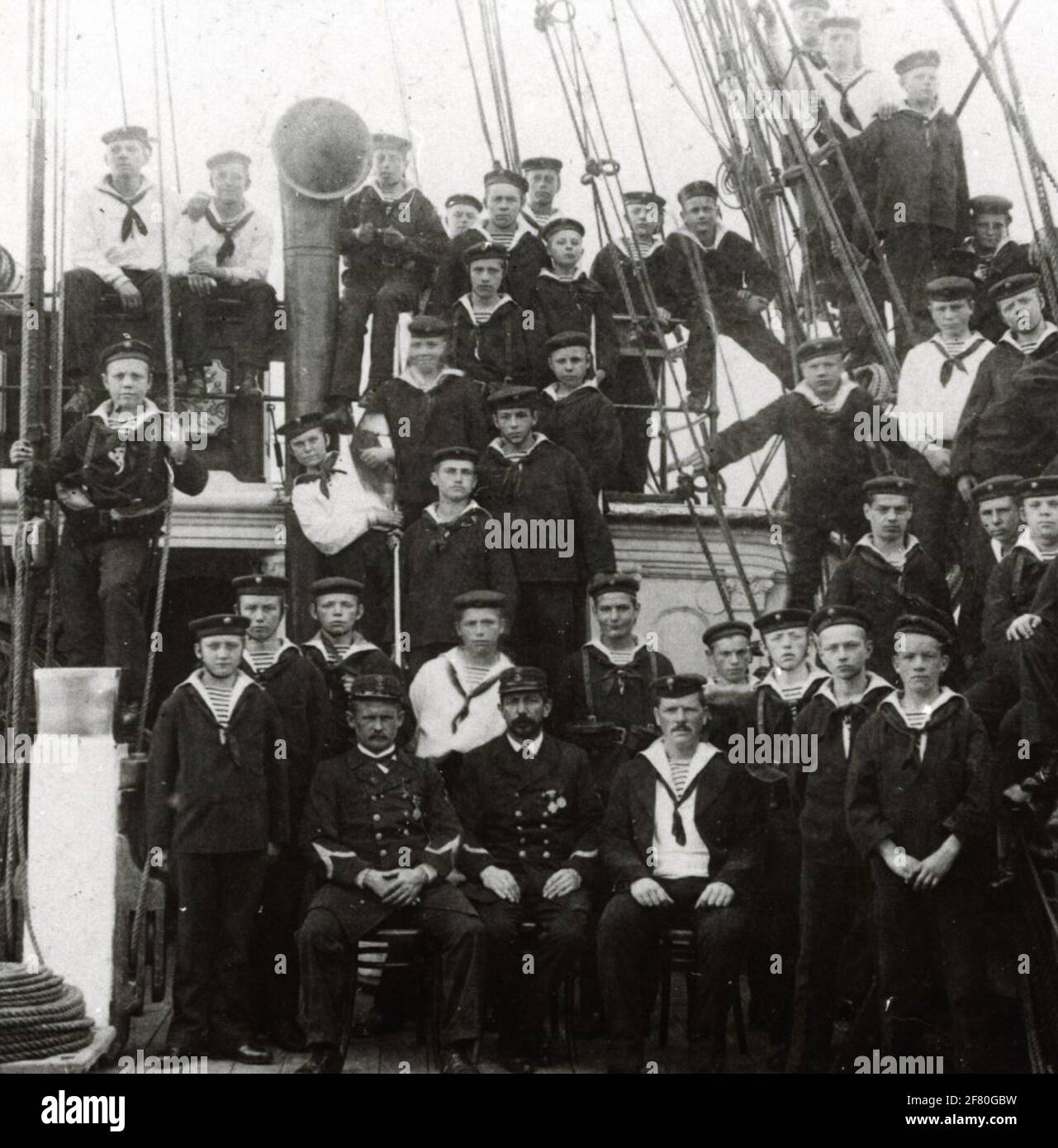 Instruction navire voile korvet zr.ms. Nautilus (1886-1926) Banque D'Images