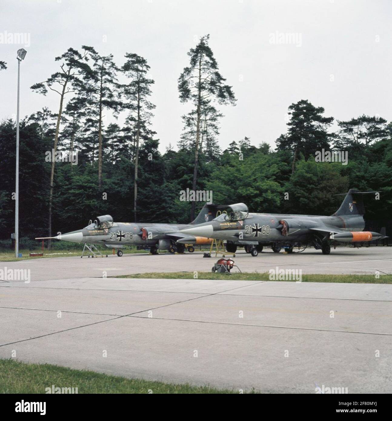 Lockheed F-104G Starfighters de Jagdbombergeschwader 31 de la Luftwaffe. Banque D'Images