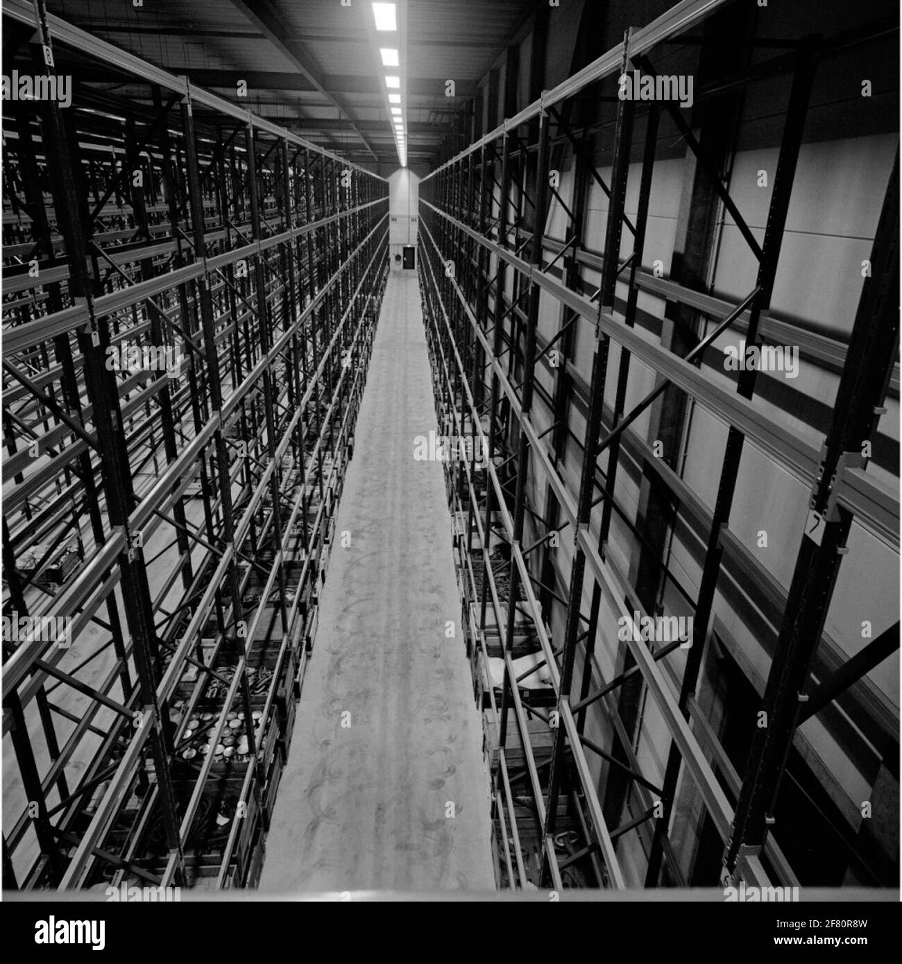 Intérieur de l'Arsenal, bâtiment du Marine Logistics Centre (MLC) à Den Helder en décembre 1989. Banque D'Images