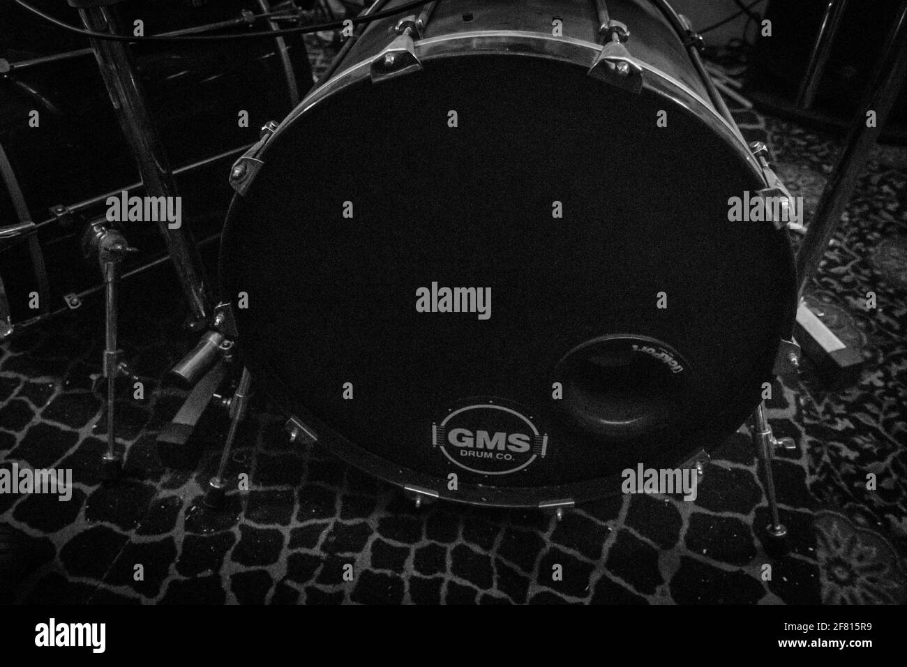 tête résonante pour bass drum Banque D'Images