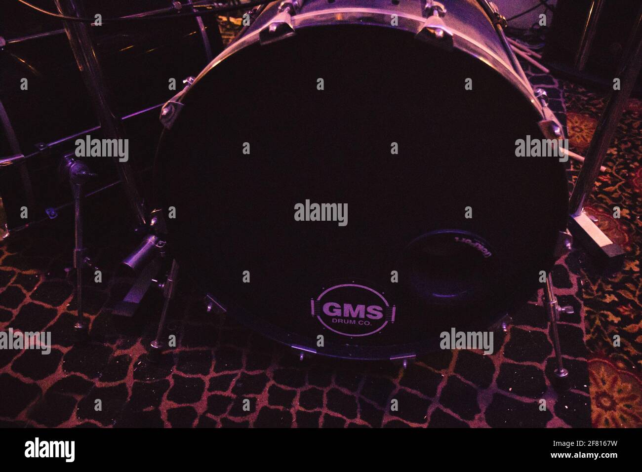 tête résonante pour bass drum Banque D'Images