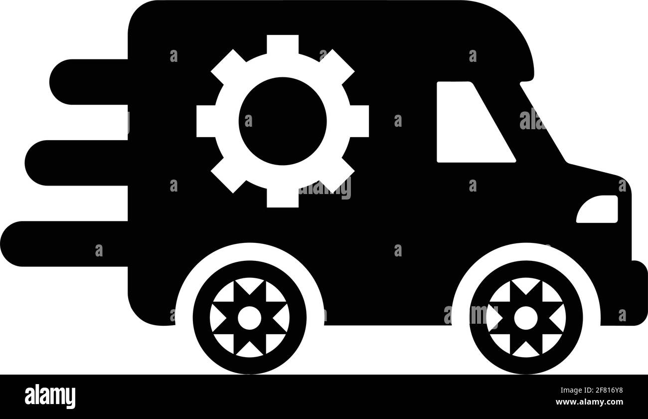 Service, transport, icône de voiture d'urgence - parfait pour les médias imprimés, le Web, les images de stock, l'utilisation commerciale ou tout type de projet de conception. Vecteur Ill Illustration de Vecteur