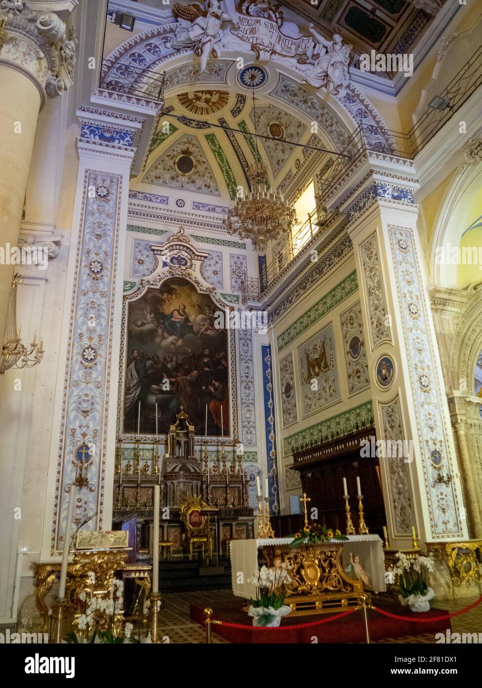 Haut autel de Chiesa di Santa Maria di Betlem, Modica Banque D'Images