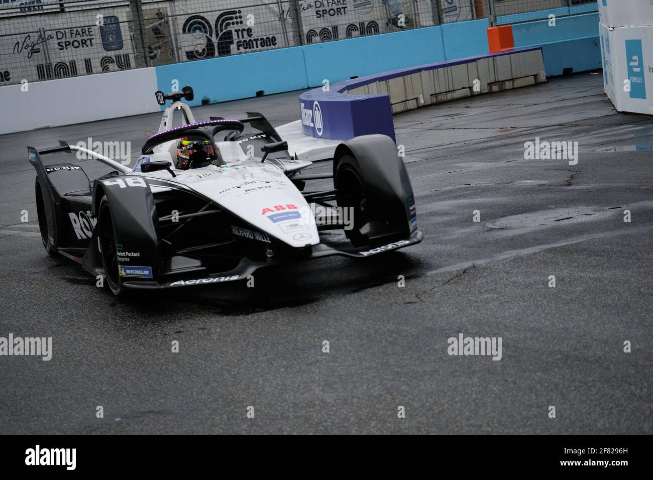 ROM, Italie. 11 avril 2021. #48 Edoardo Mortara (CHE) - ROKiT Venturi course pendant 2021 Rome ePrix, 3e tour du Championnat du monde de Formule E 2020-21, Formule E en ROM, Italie, avril 11 2021 crédit: Independent photo Agency/Alay Live News Banque D'Images