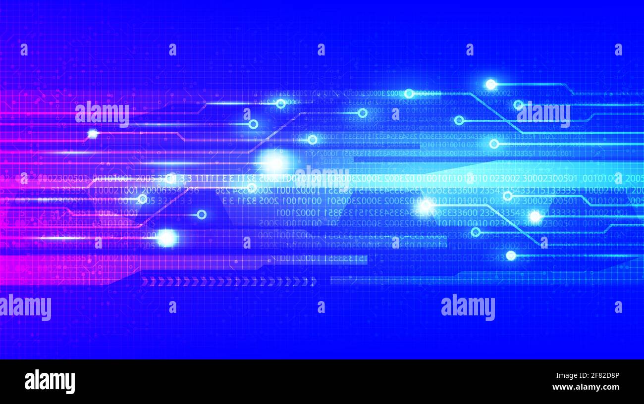 Technologie futuriste arrière-plan, conception numérique et Internet haute technologie, espace libre pour le texte en put, illustration vectorielle. Illustration de Vecteur
