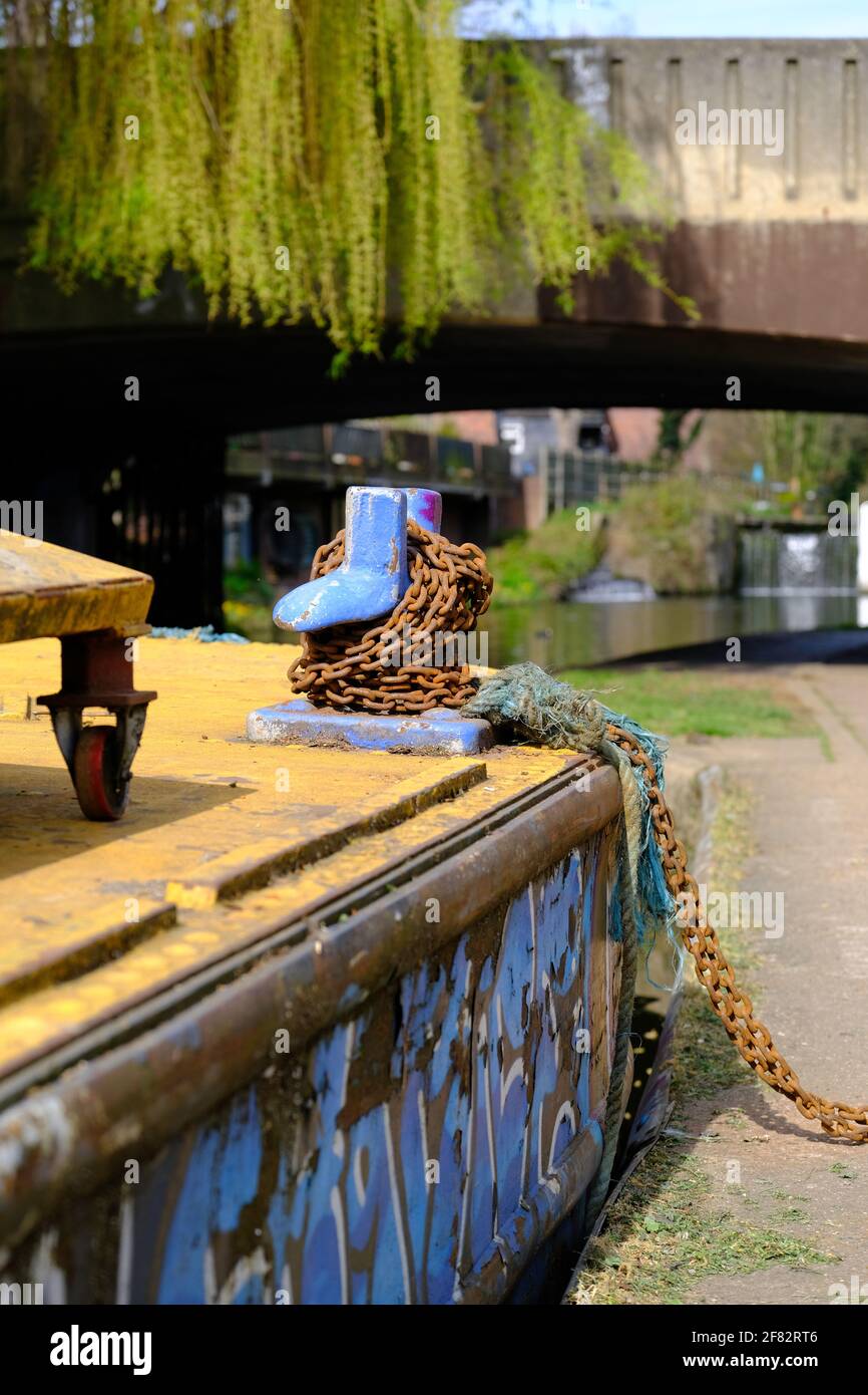 Regen't Canal by Victoria Park, Hackney, East London, Londres, Royaume-Uni Banque D'Images