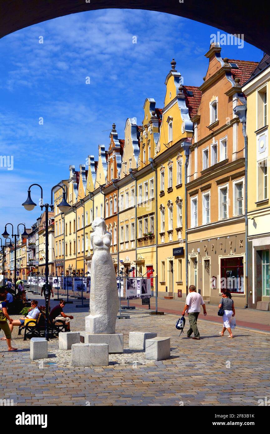 Pologne, Opole, Marketplace, Opole voïvodeship. Banque D'Images