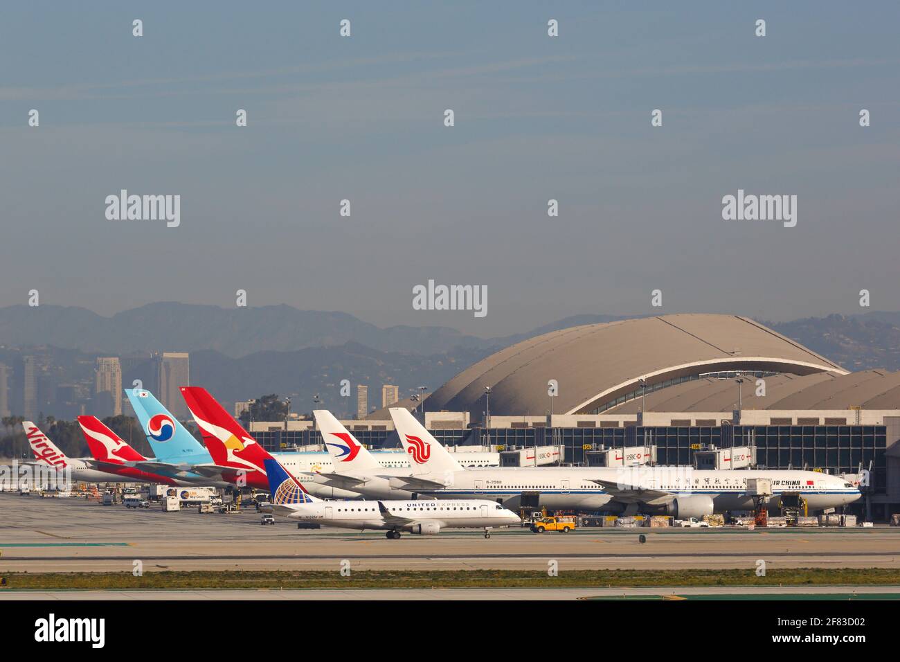 Los Angeles, États-Unis - 20. Février 2016 : aéroport de Los Angeles (LAX) aux États-Unis. Banque D'Images