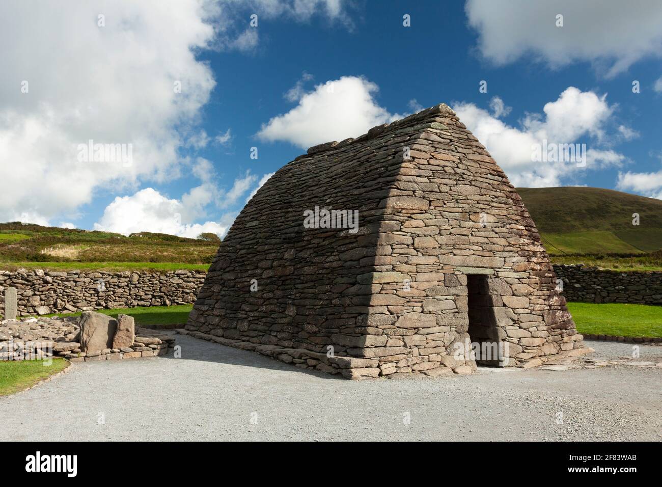 Gallarus oratoire sur la péninsule de Dingle sur l'Atlantique sauvage En Irlande à Kerry Banque D'Images