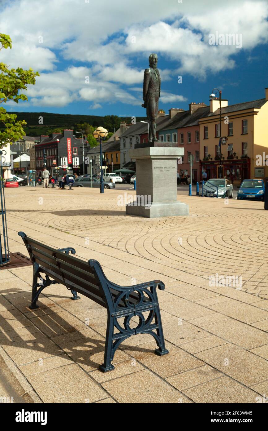 Place principale dans la ville de Bantry sur la voie de l'Atlantique sauvage À West Cork en Irlande Banque D'Images