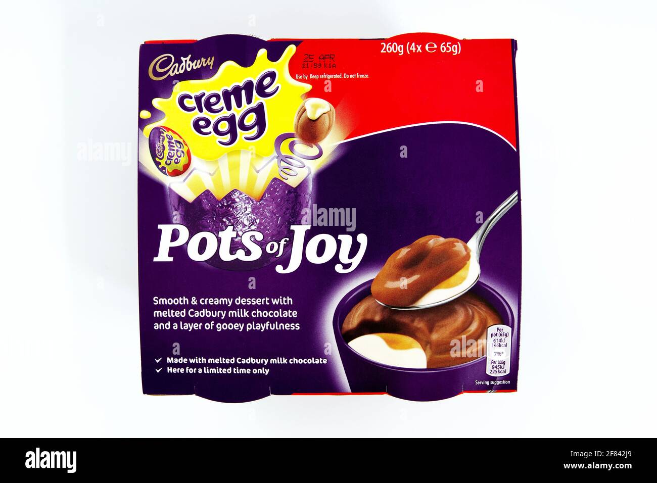 Cadbury Creme Egg pots de joie Banque D'Images
