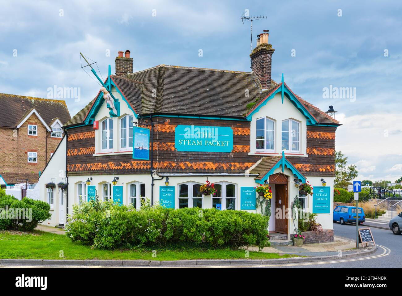 La Steam Packet Inn (rénovation) à Littlehampton, West Sussex, Angleterre, Royaume-Uni. Banque D'Images