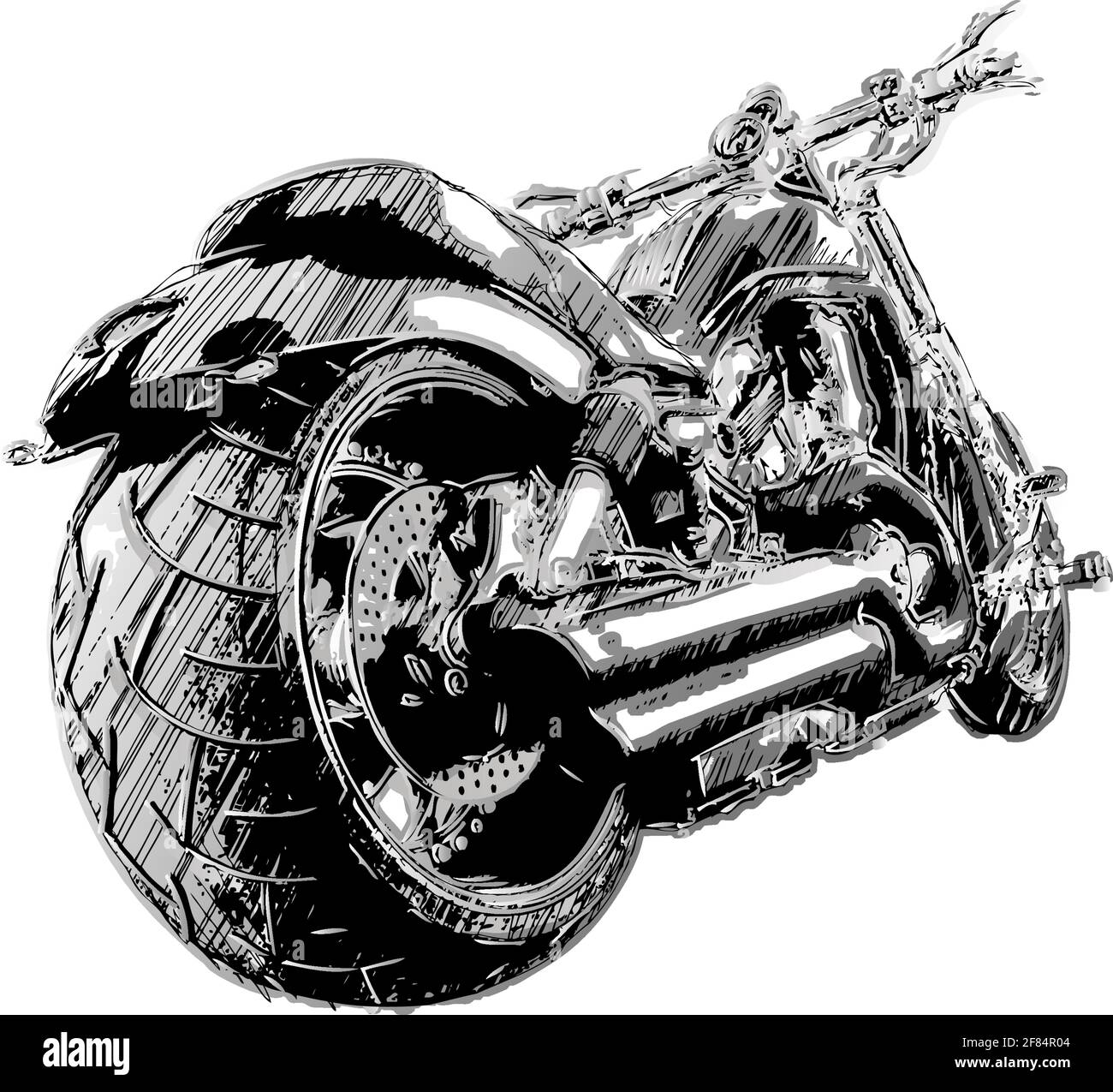 arrière-plan de l'affiche de moto Illustration de Vecteur