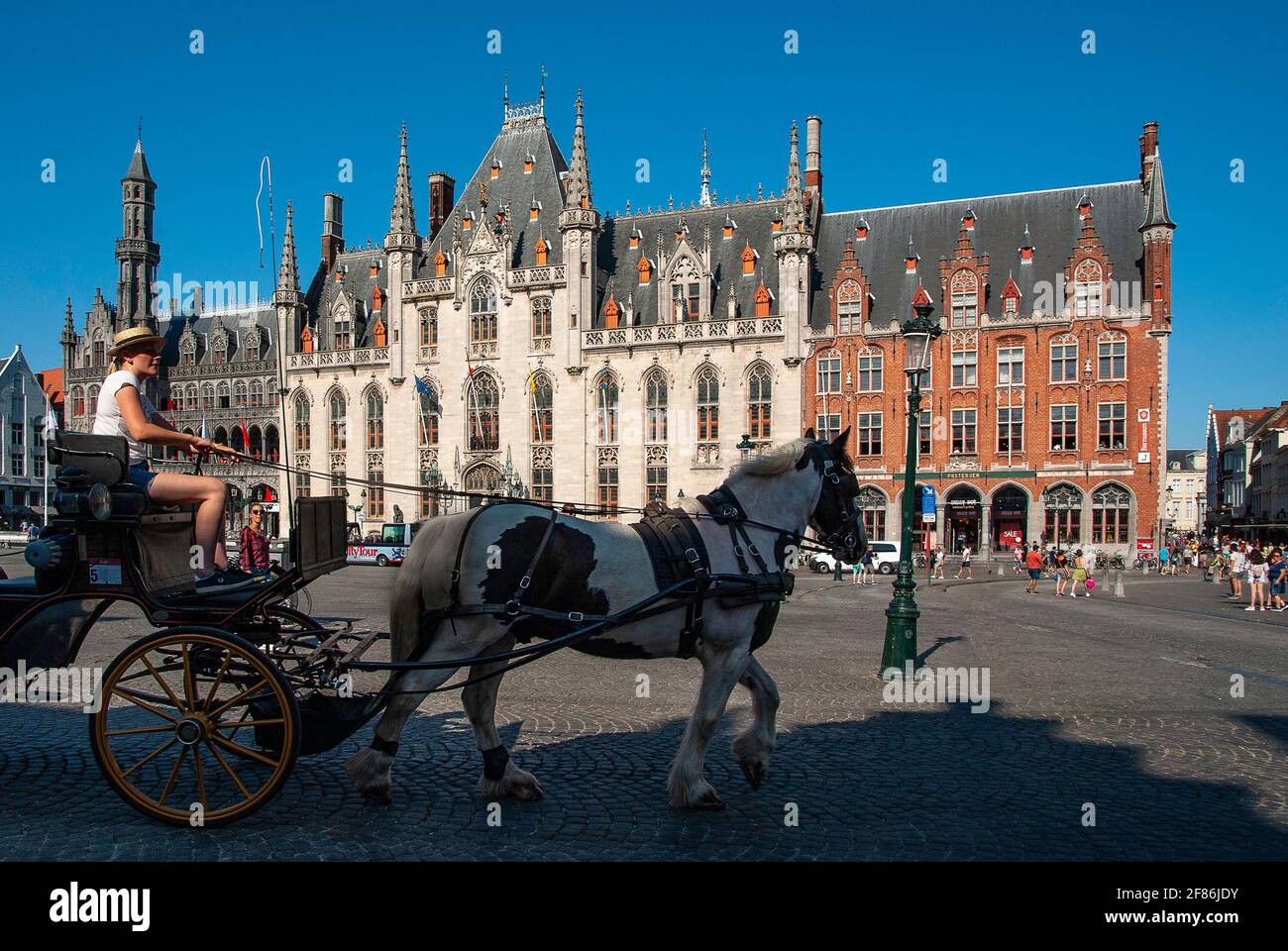 Bruges - Flandre - Belgique - Cour provinciale à Markt (Place du marché) Banque D'Images