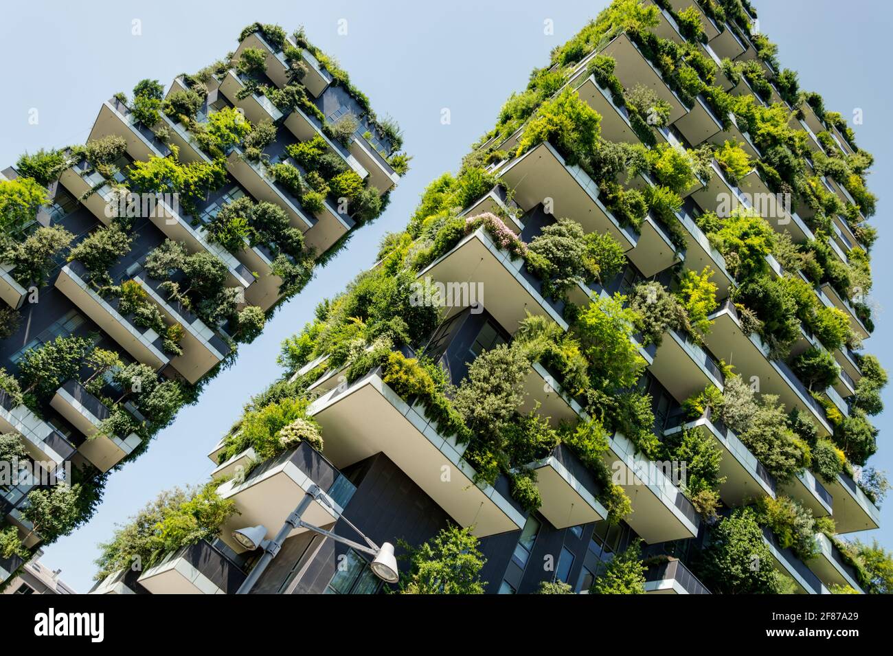 La Forêt verticale tours à Milan par Boeri Banque D'Images