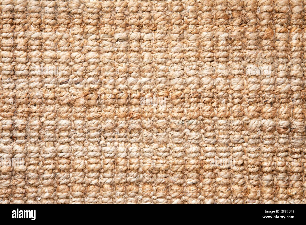 Vue en pose de jute tressé de couleur naturelle (Corchorus olitorius et Corchorus capsularis). Concept de texture d'arrière-plan. Banque D'Images