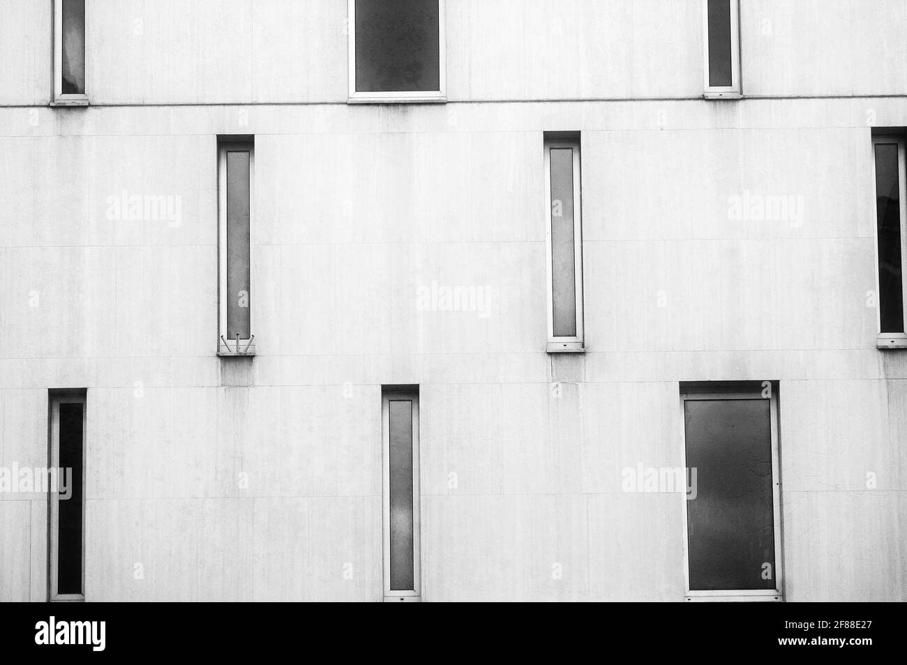 Minimalisme architecture-photographie de rue à Strasbourg au printemps 2021 pendant Temps Covid Banque D'Images