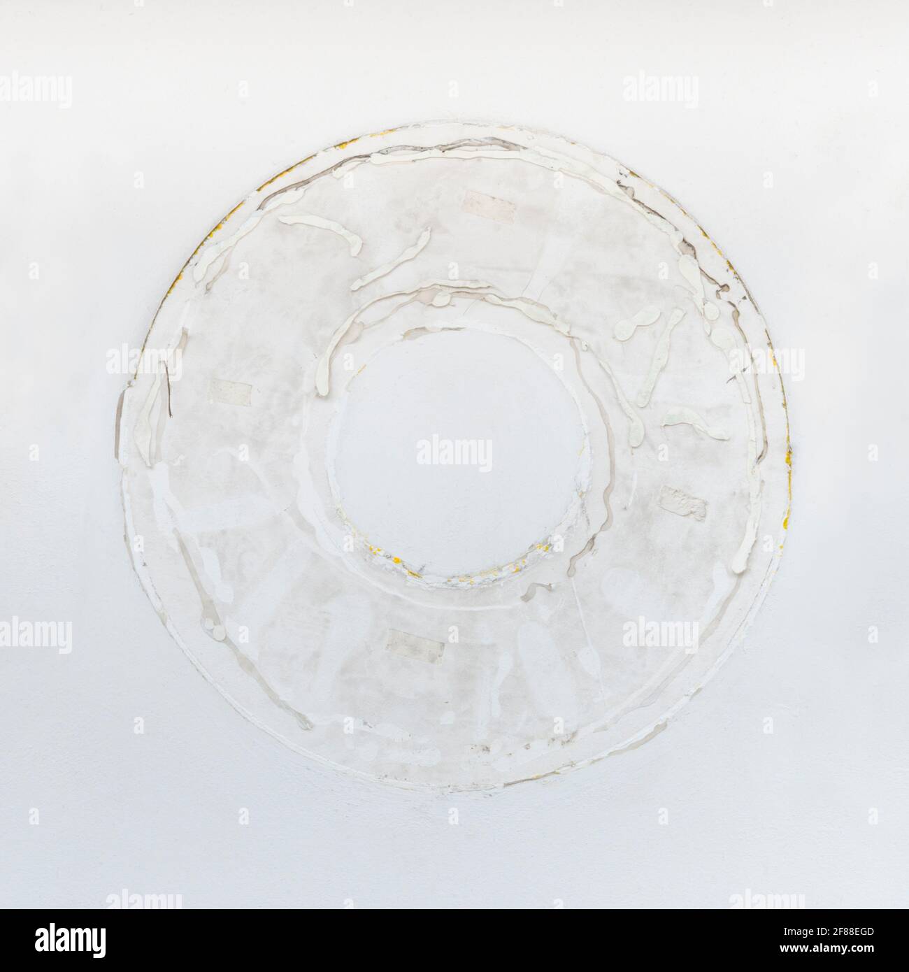 Reste d'une lettre O perdue Banque D'Images